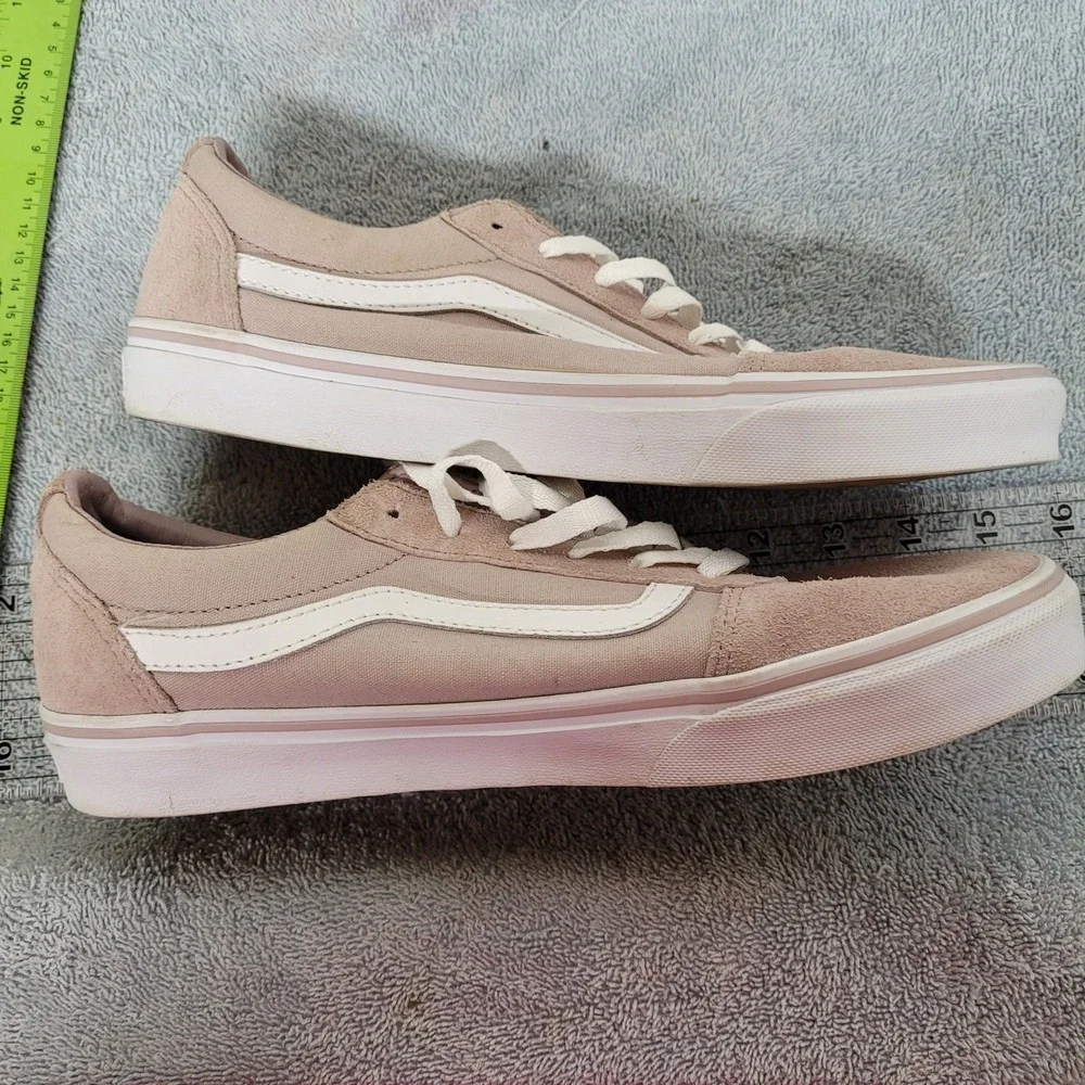Vans Ward Low Top Sneakers Dusty Pink Rose Suede Canvas Womens 11‎ 500714